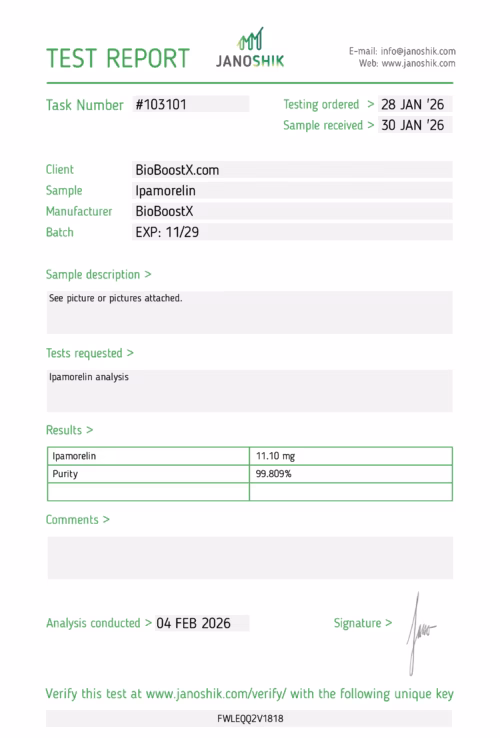 Alternative view of Ipamorelin 10mg