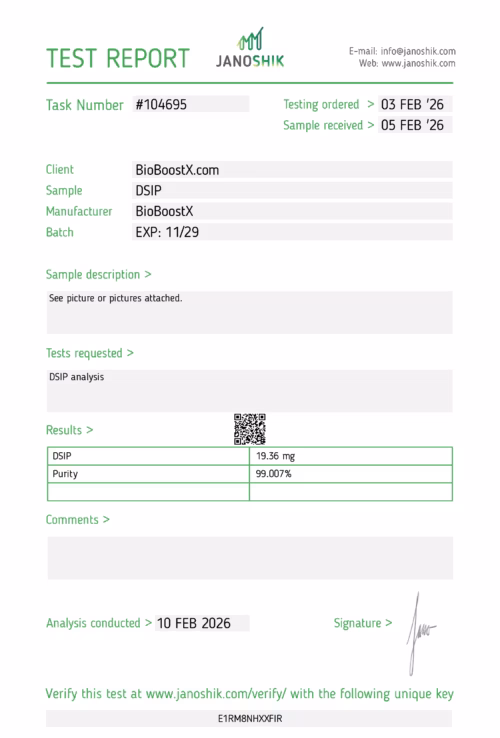 DSIP 15 CoA BioBoostX